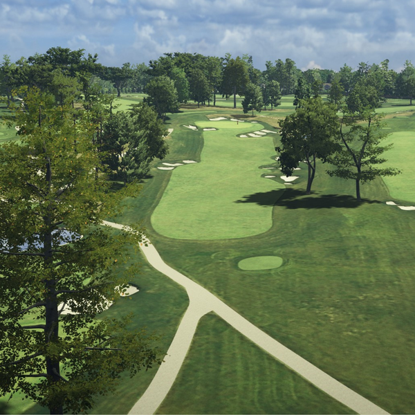 SKYTRAK Course Play overview, Aronimink Golf Club, version 5