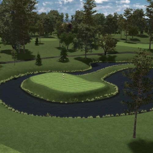 Big Sur Golf Club simulation, SKYTRAK Course Play powered by Foresight Sports, alternate version