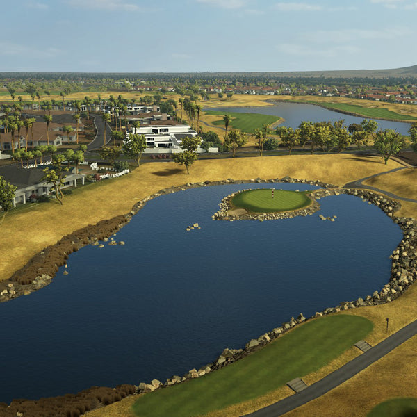 PGA West golf course simulation, SKYTRAK Course Play powered by TrackMan