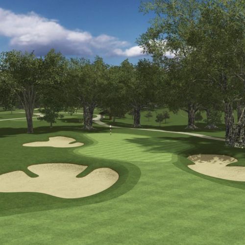 Cog Hill Golf and Country Club simulation, SKYTRAK Course Play powered by Foresight Sports