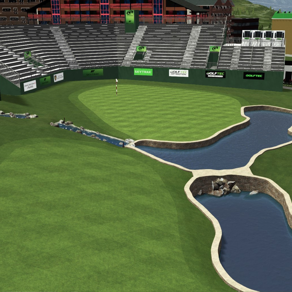 Crans-sur-Sierre golf course simulation, SKYTRAK Course Play powered by Foresight Sports, version 2