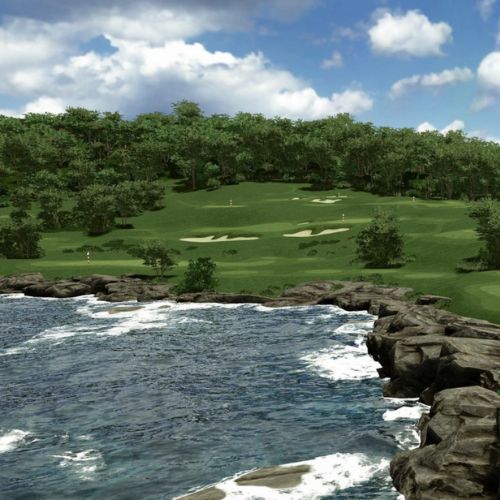 Crooked Cove Executive Course simulation, SKYTRAK Course Play powered by Foresight Sports