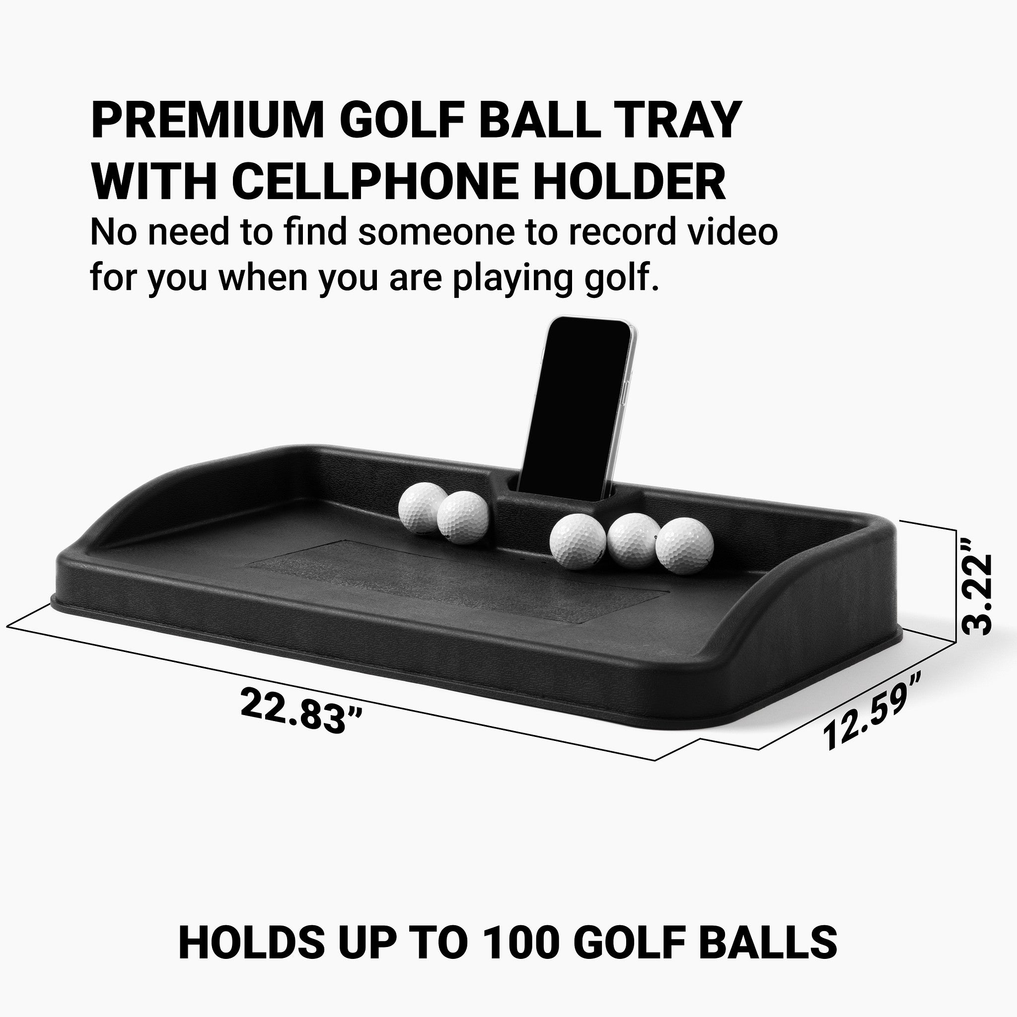 SKYTRAK Ball Tray with Cell Phone Holder