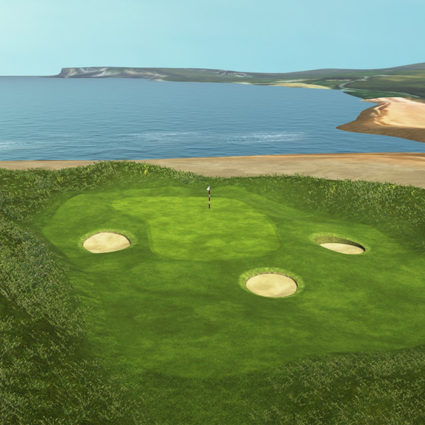 Lahinch Golf Club simulation, SKYTRAK Course Play powered by TrackMan, version 4