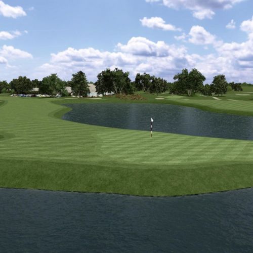 Majestic Meadows Golf Club simulation, SKYTRAK Course Play powered by Foresight Sports