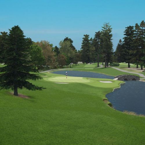 Oswego Lake Country Club simulation, SKYTRAK Course Play powered by TrackMan