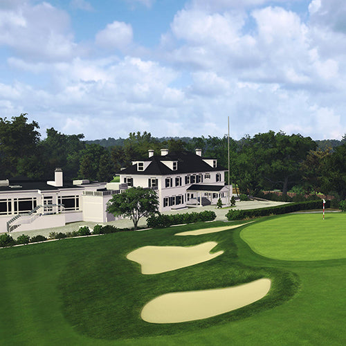 Pine Brook Country Club golf course simulation, SKYTRAK Course Play powered by TrackMan