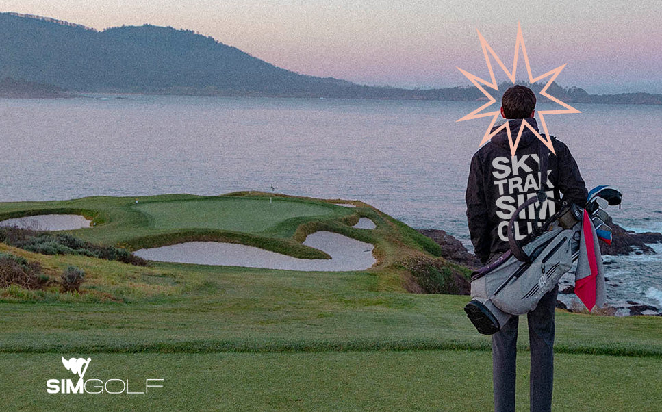 SKYTRAK golf simulator call-to-action banner