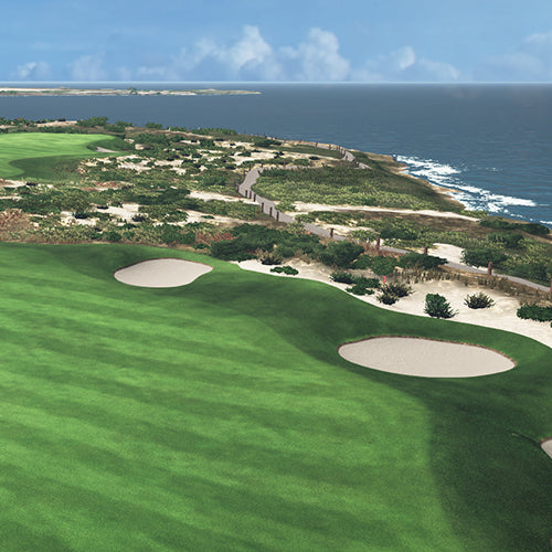 Spanish Bay golf course simulation, SKYTRAK Course Play powered by TrackMan