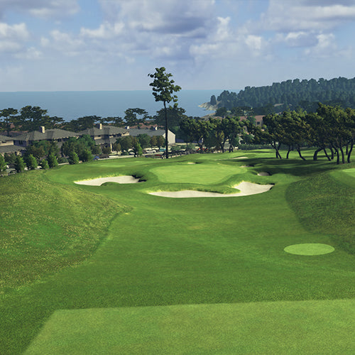 The Hay golf course simulation, SKYTRAK Course Play powered by TrackMan