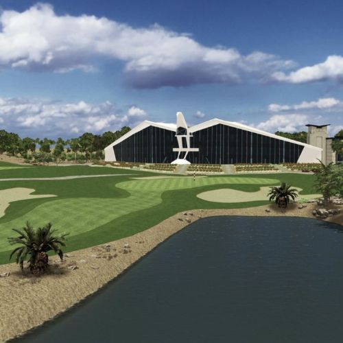 Abu Dhabi Golf Club simulation, SKYTRAK Course Play powered by Foresight Sports